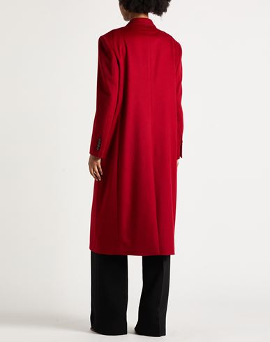 Woman Coat Red Size 4 Cashmere