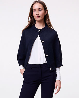 Ann Taylor Embellished Poncho