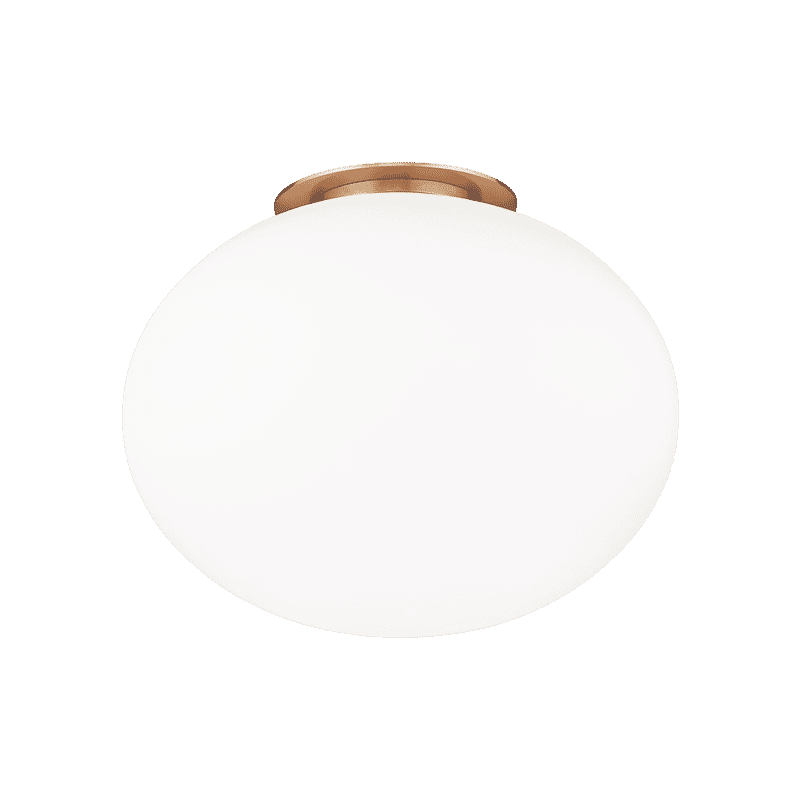 Aged Gold Brass One Light Wall Sconce Ceiling Mount from the Mayu Collection