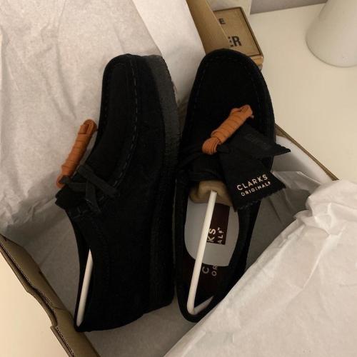 Wallabee suede loafers