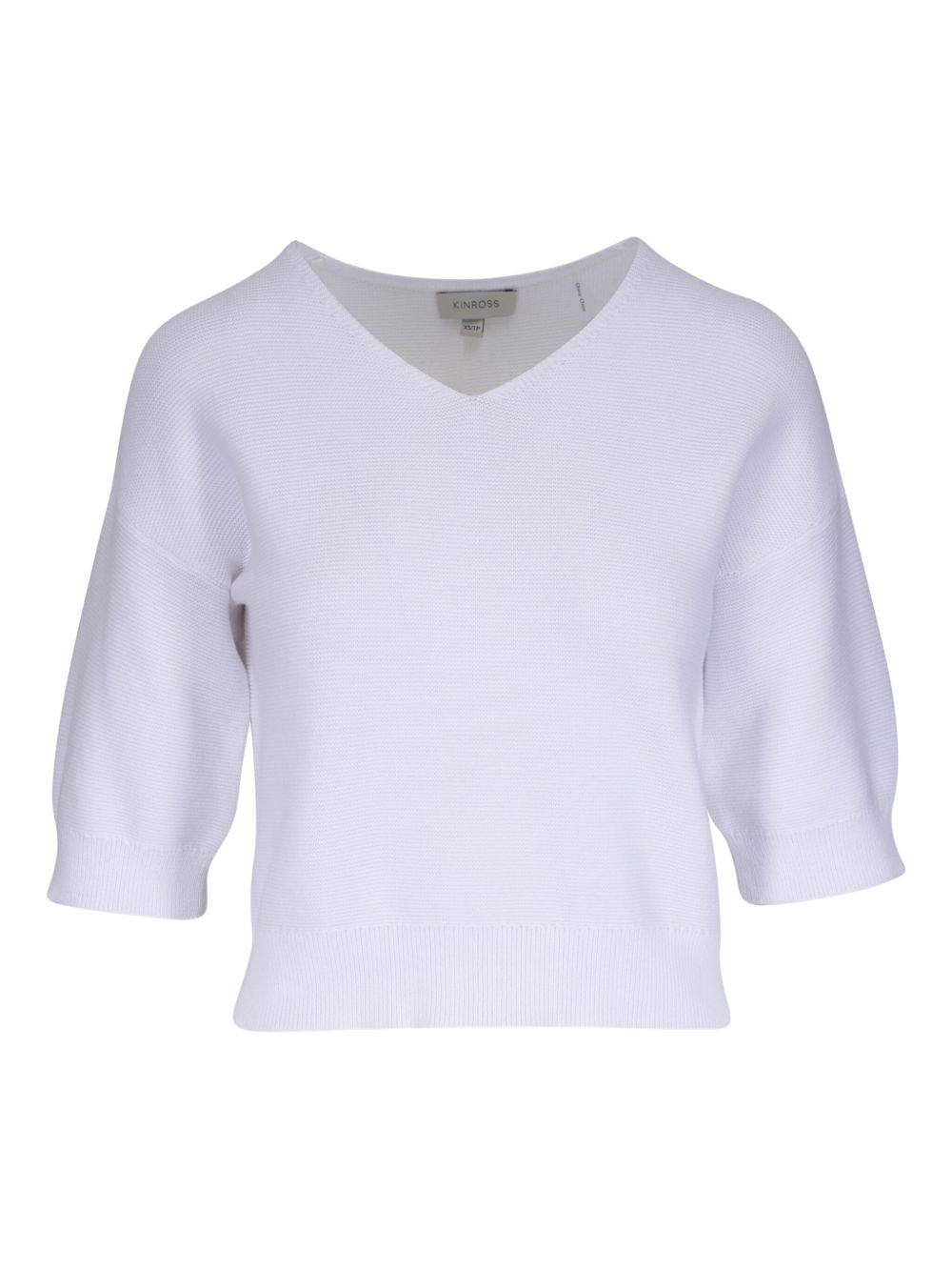 Kinross Cashmere cotton jumper - White