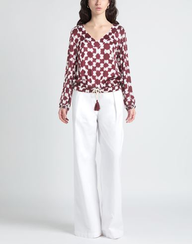 Woman Top Burgundy Size 4 Viscose