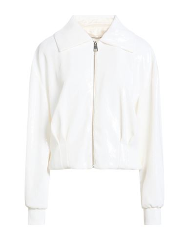 Woman Jacket Ivory Size 6 Polyester