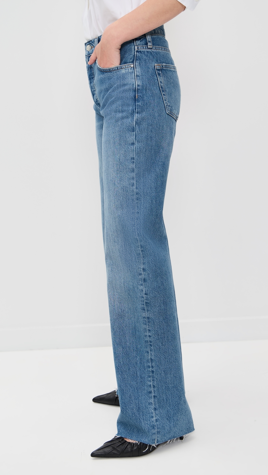 ANINE BING Hugh Jeans Panama Blue