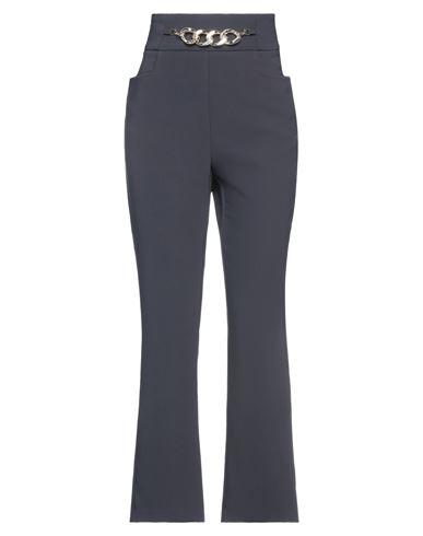 Woman Pants Black Size 8 Polyester, Elastane