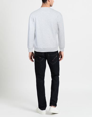 Man Sweatshirt Light grey Size S Cotton, Polyamide, Elastane