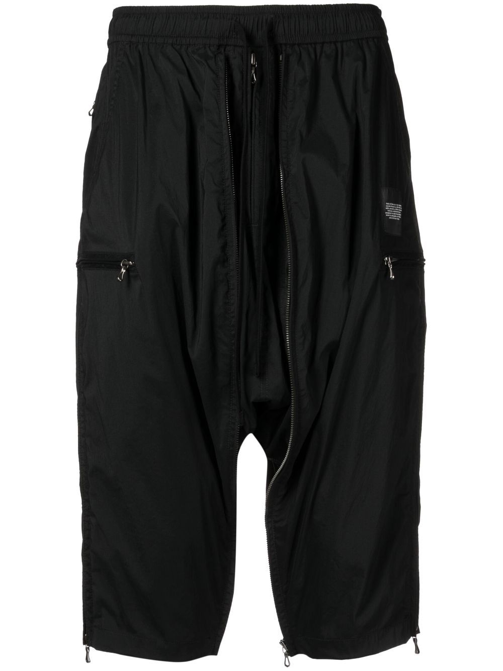 Drop-crotch shorts - Black