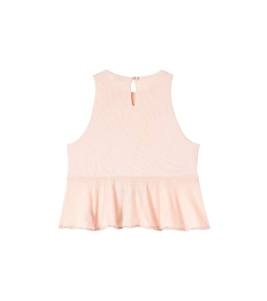 Oséree Kids Bow-detail tulle top