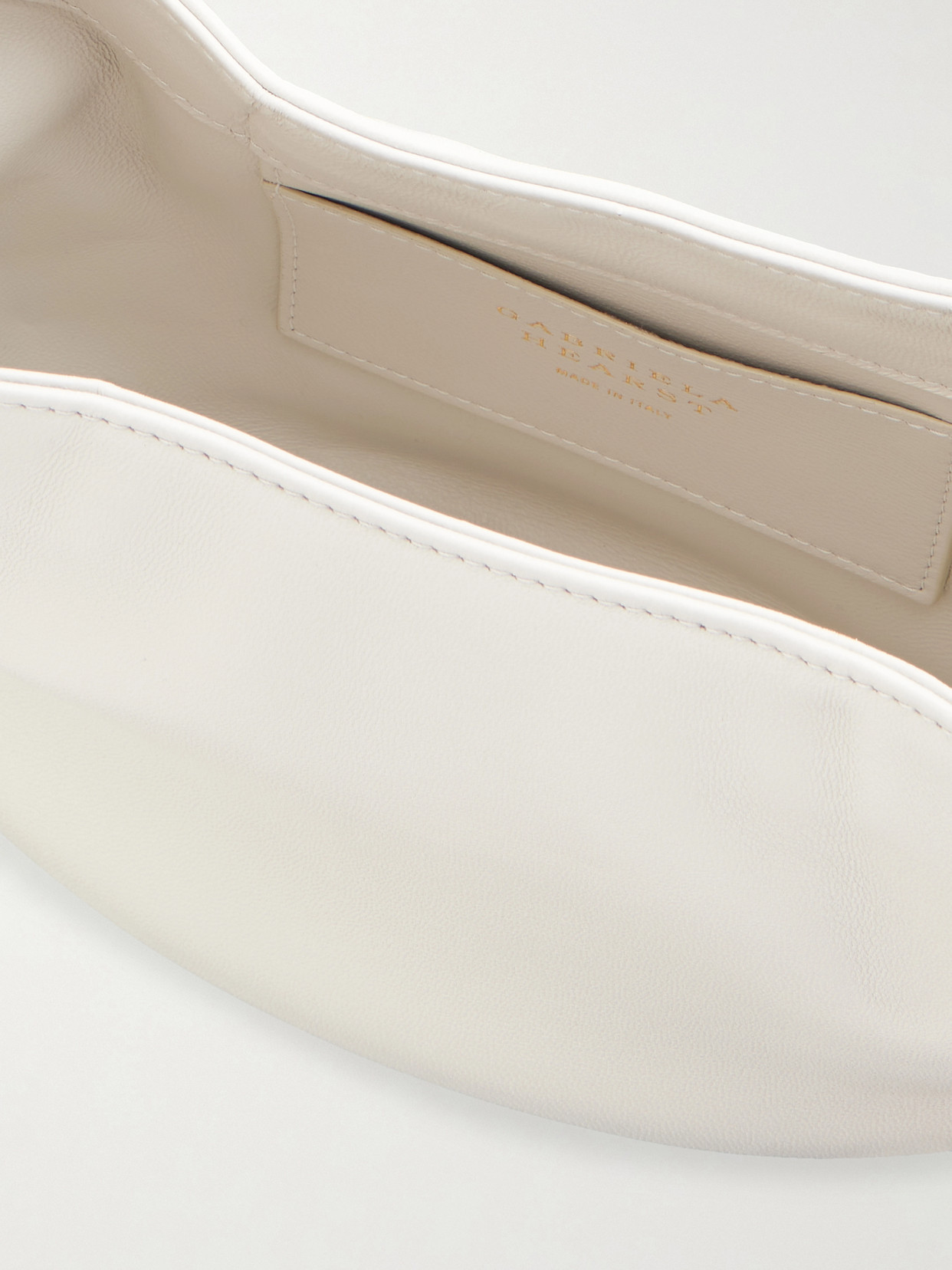 Soft Demi Leather Clutch - Gray