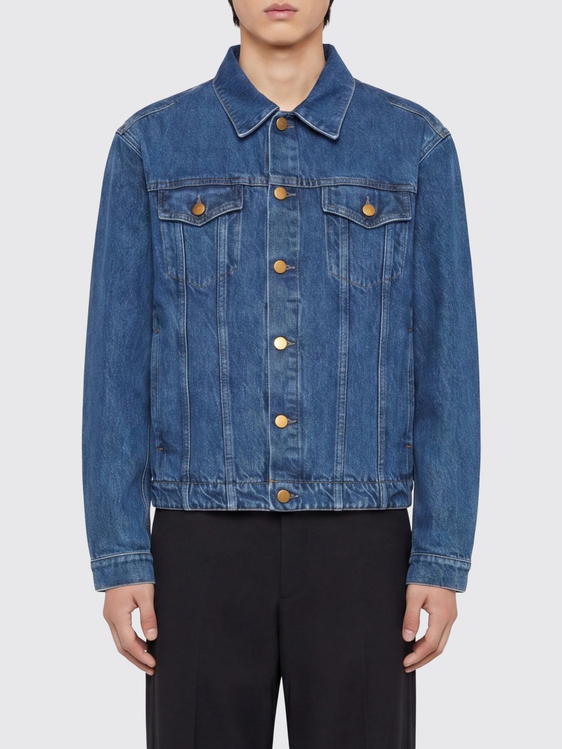 Shirt Men color Denim