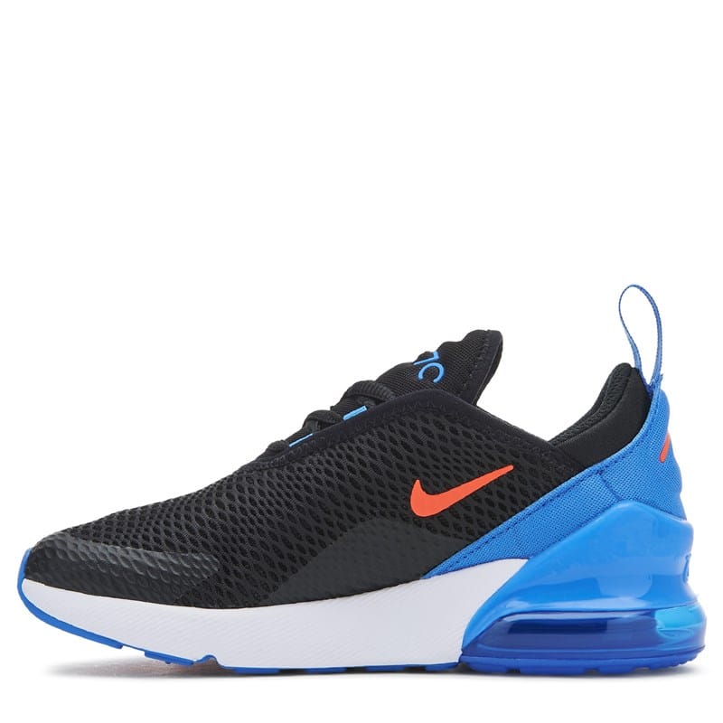 Kids' Air Max 270 Sneaker Little Kid Shoes (Black/Blue/Orange)