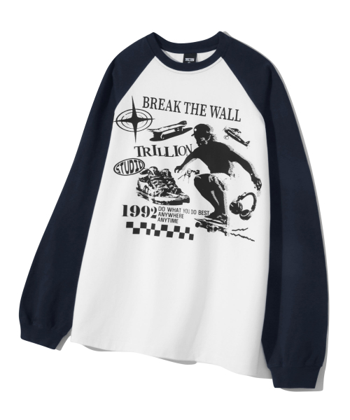 SKATEBOARD PIGMENT GRAPHIC LONG SLEEVE