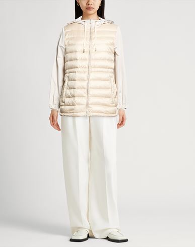 Woman Puffer Beige Size 6 Nylon, Polyester