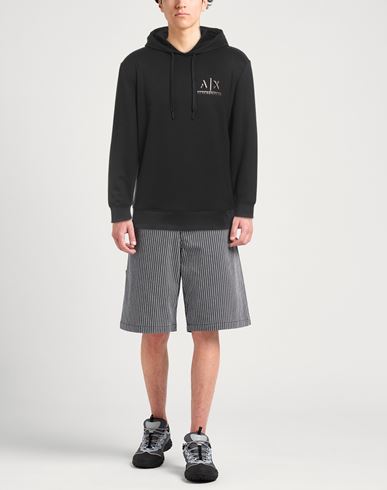 Man Sweatshirt Black Size L Polyester, Viscose, Elastane