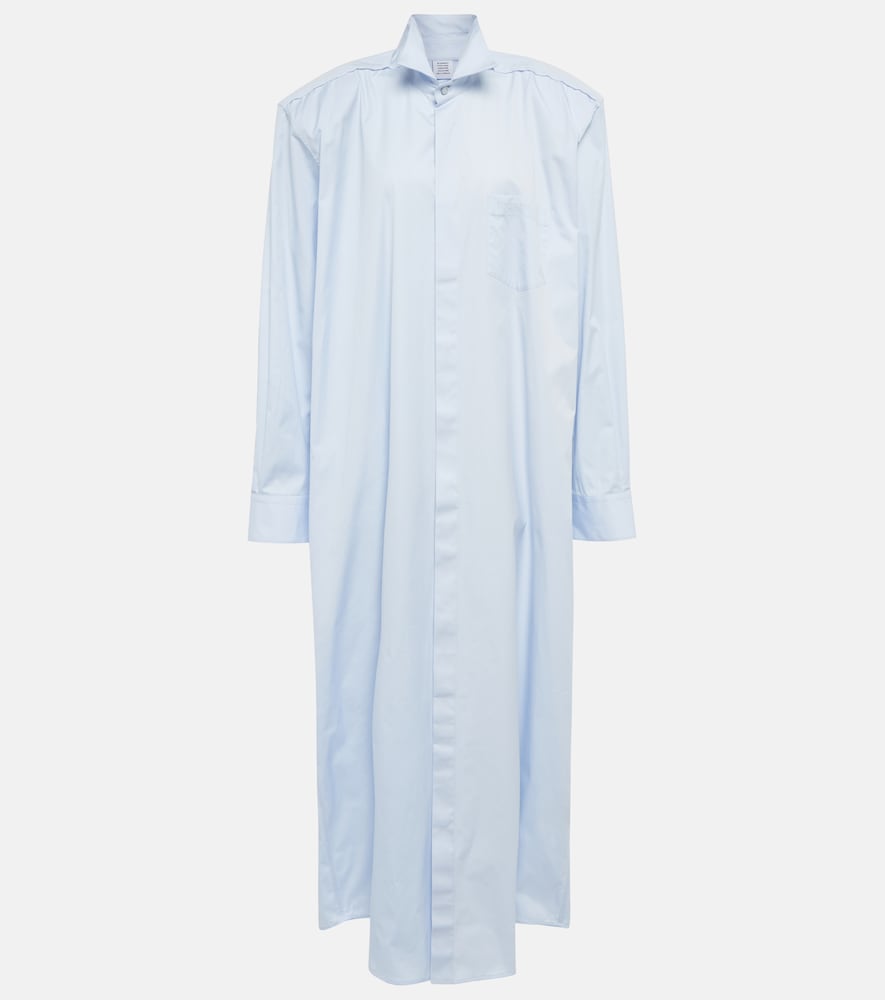 Deconstructed cotton shirt dress
