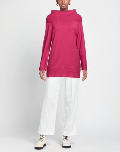 Woman Turtleneck Magenta Size 1 Viscose, Polyester, Polyamide