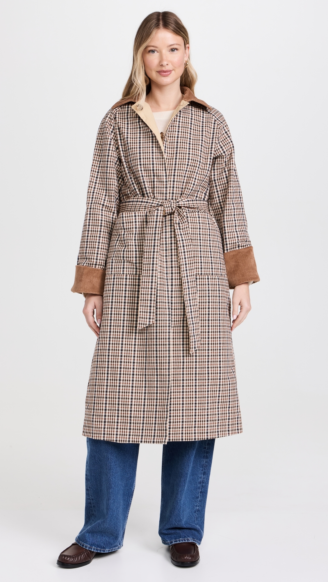 Barnaby Reversible Wax Coat Multi Check