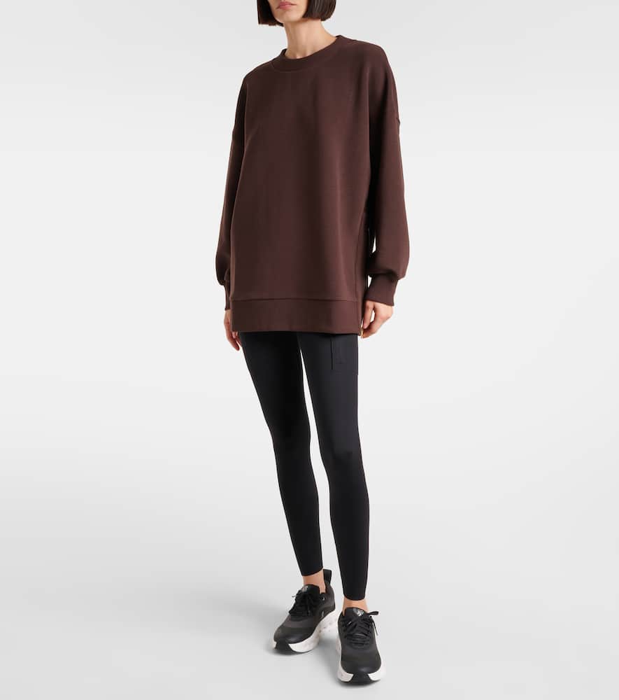 Mae cotton-blend ottoman sweatshirt
