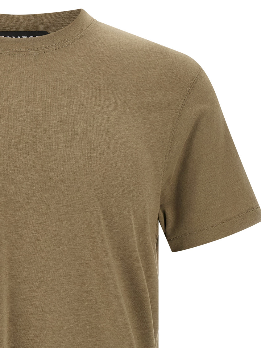Lyocell Cotton Short Sleeve Crewneck T-Shirt Green
