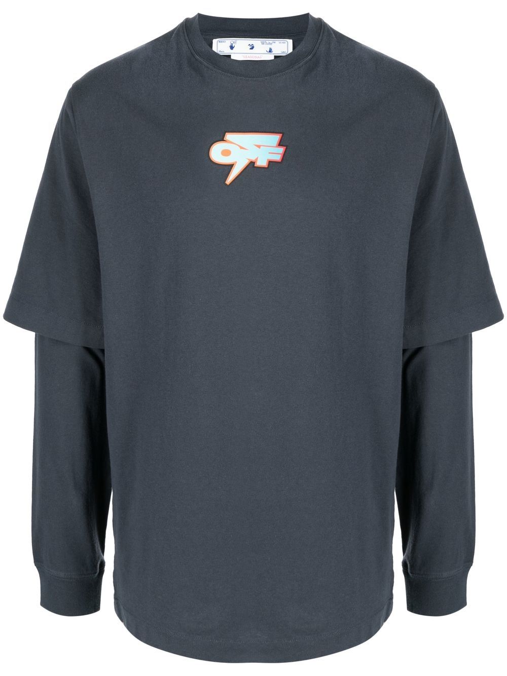 Degradé Thund Skate layered T-shirt - Blue