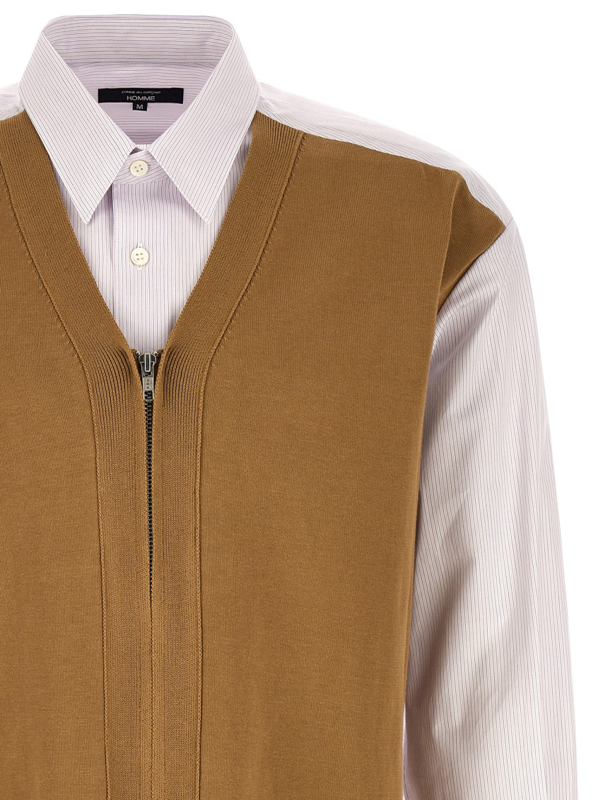 Multicolor Cardigan Insert Shirt