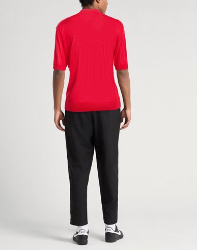 Man Sweater Red Size 40 Lyocell