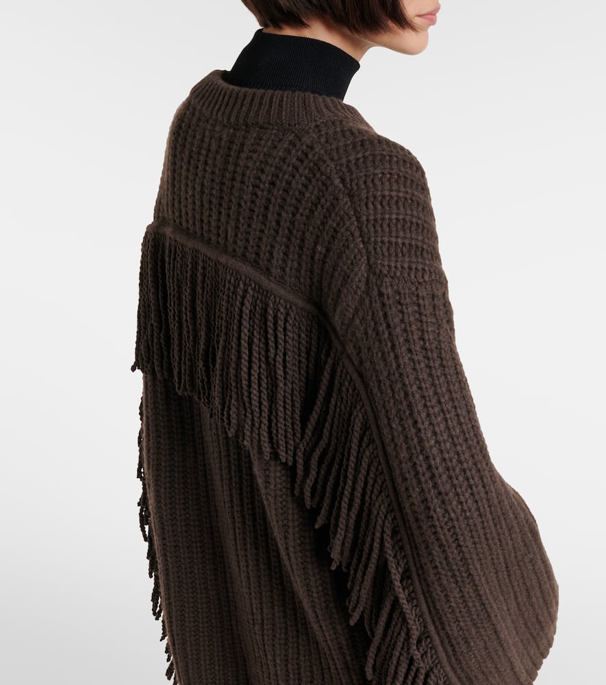 Hilma fringed oversized sweater