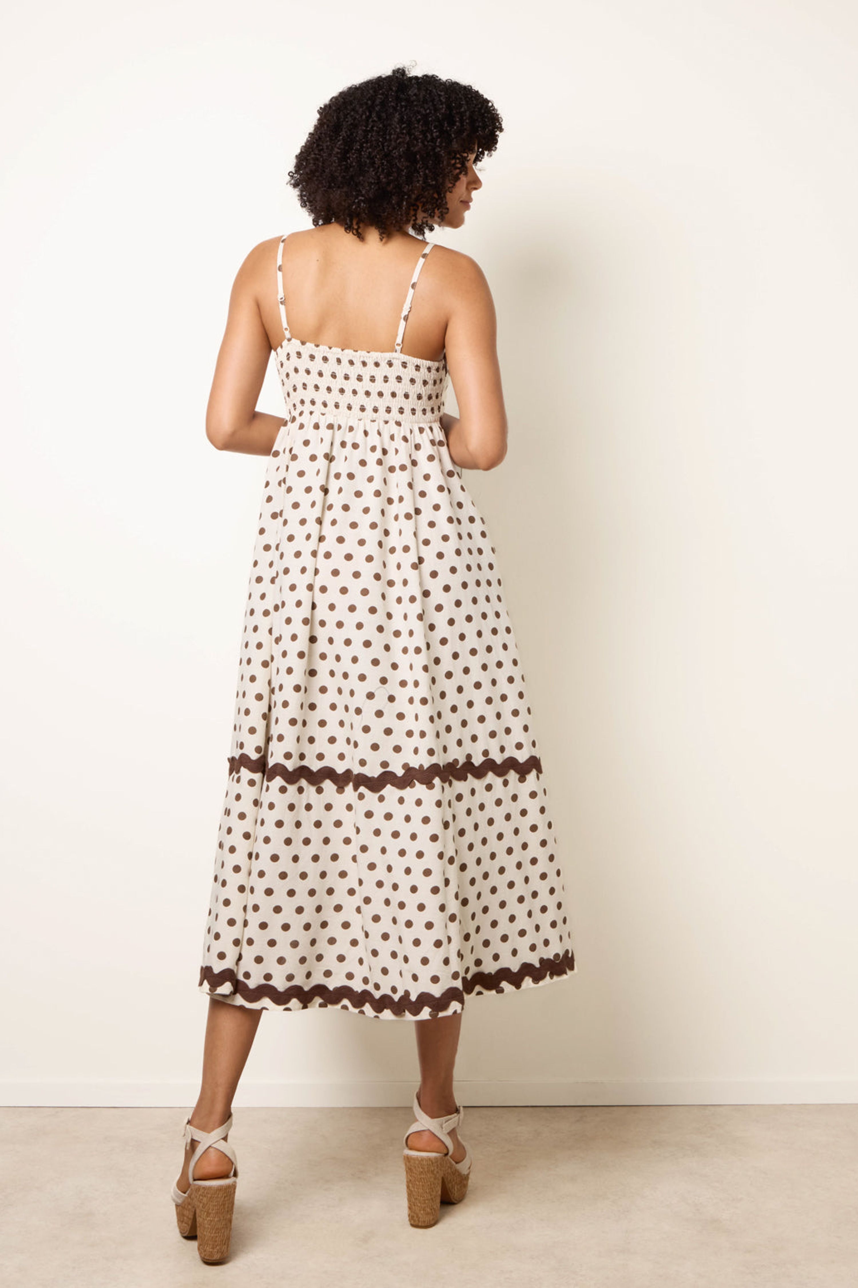 Blue Vanilla Stone Sleeveless Straight Midi Dre