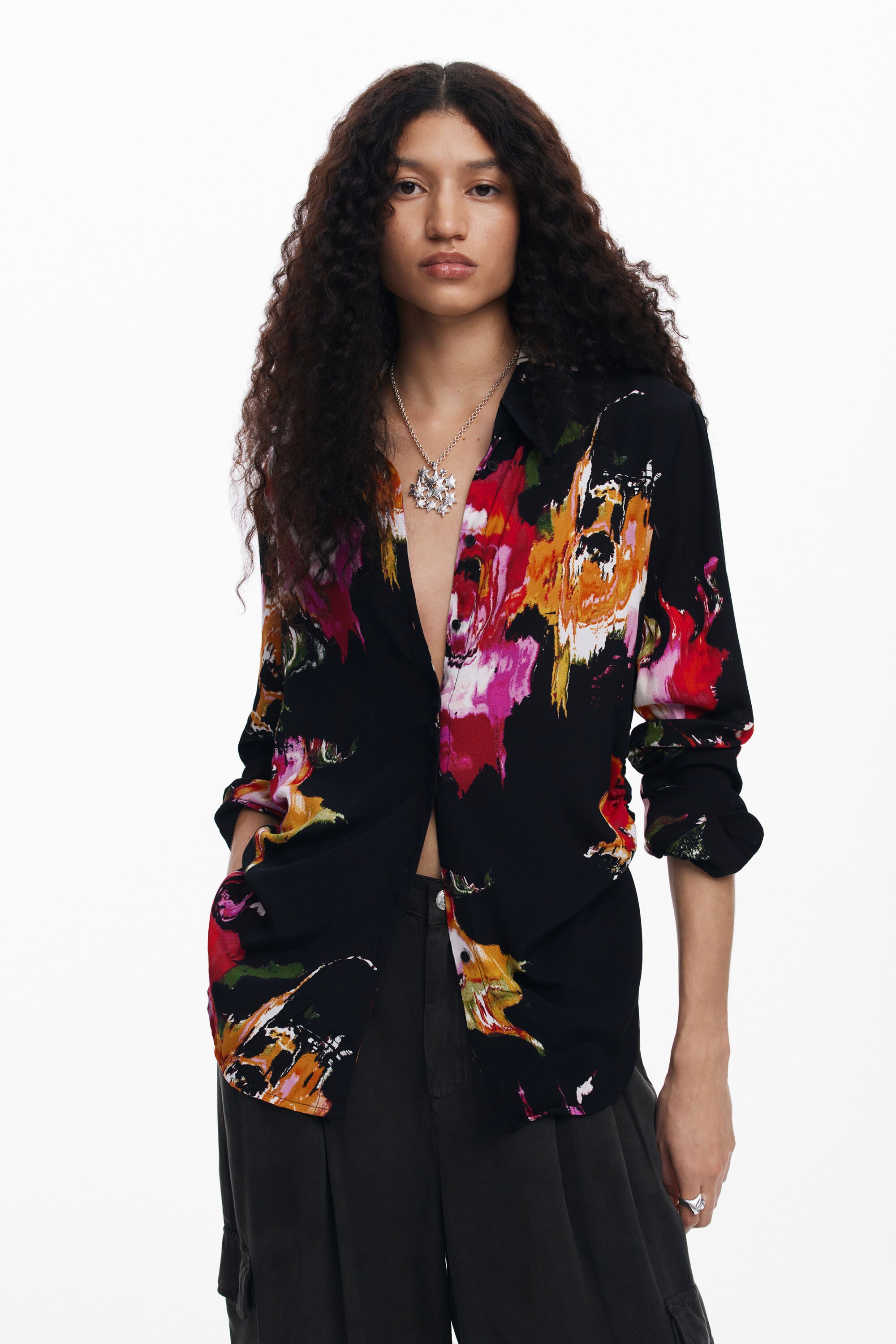Floral print shirt