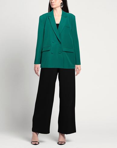 ! Woman Blazer Emerald green Size S Polyester, Elastane