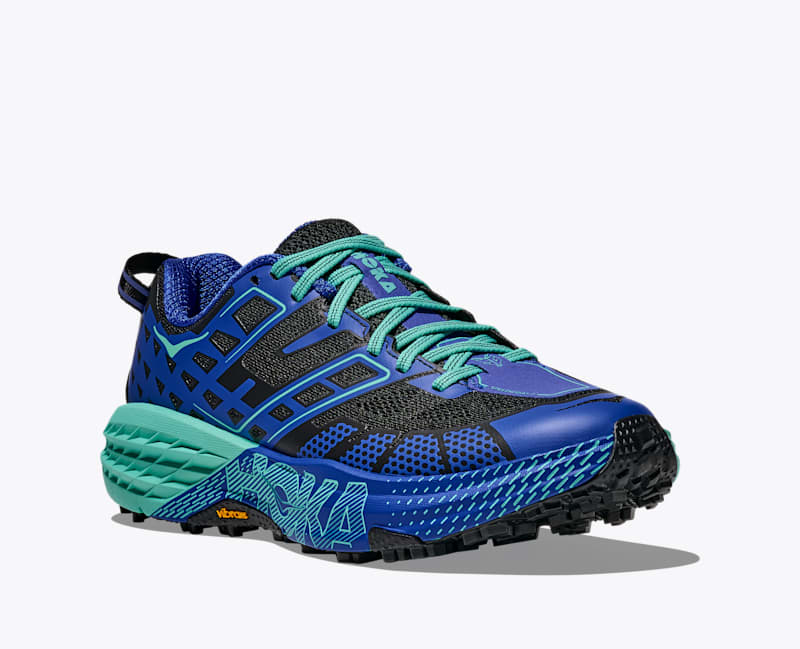 HOKA Speedgoat 2 Shoes in Obsidian/Ultramarine