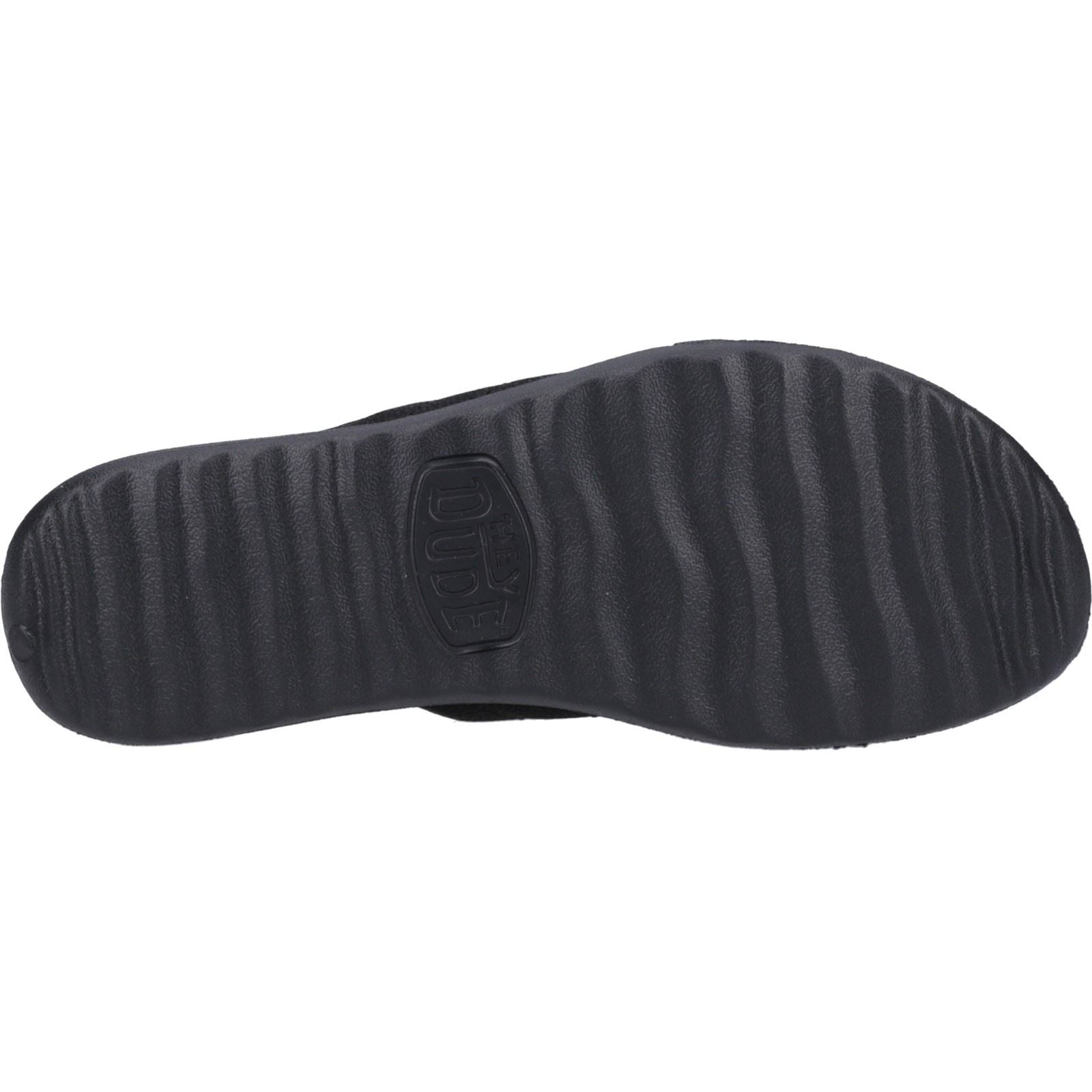 Heydude Christi Slide Distressed Synthetic Women's Black Sanda