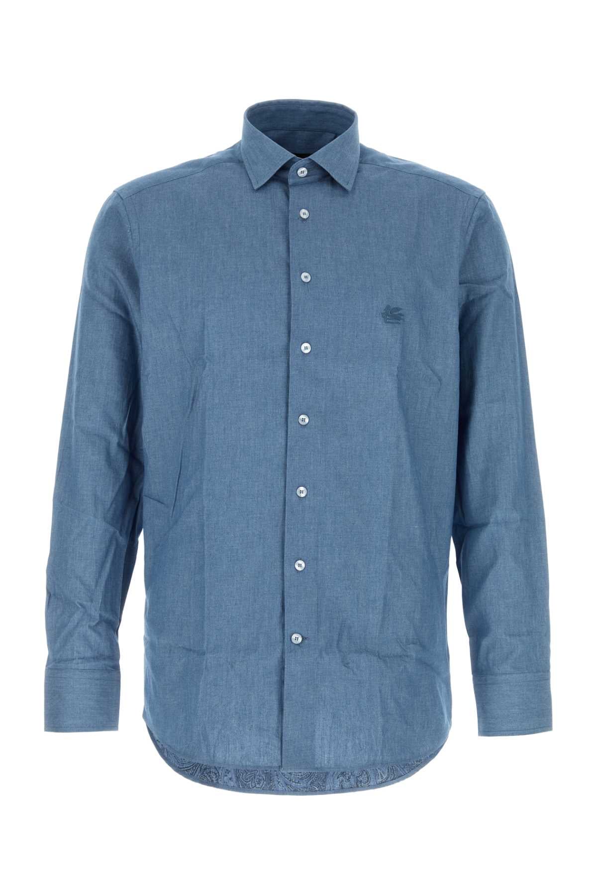 Chambray Shirt — Blue
