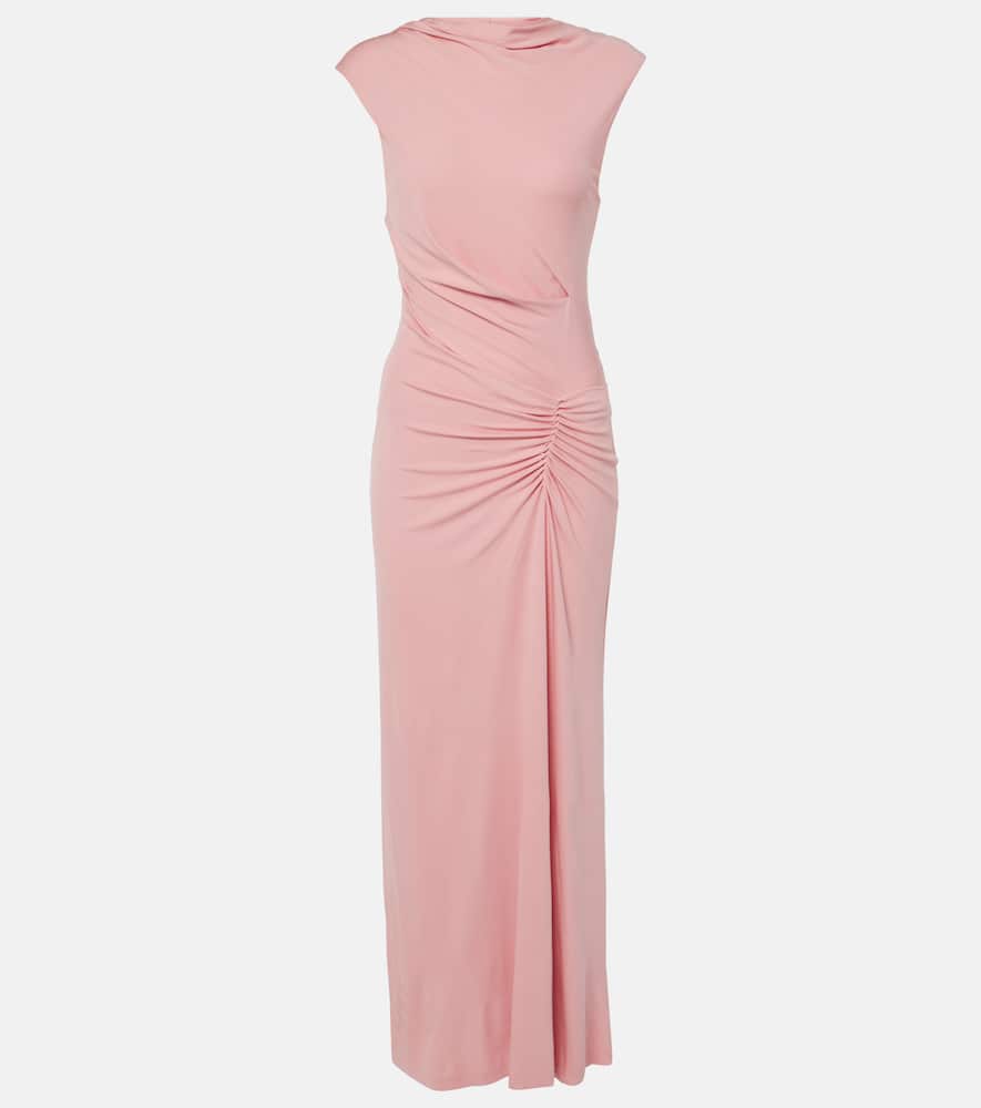 Acacia ruched jersey maxi dress