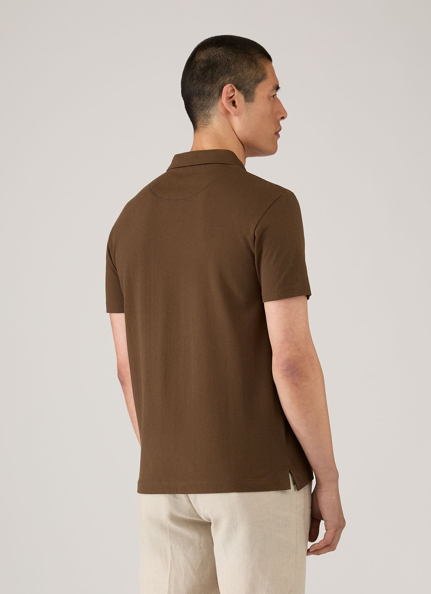 Men's Riviera Polo Shirt in Dark Walnut XXXL