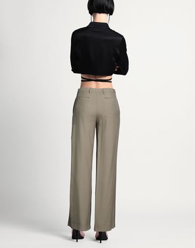 Woman Pants Sage green Size 10 Viscose, Polyester