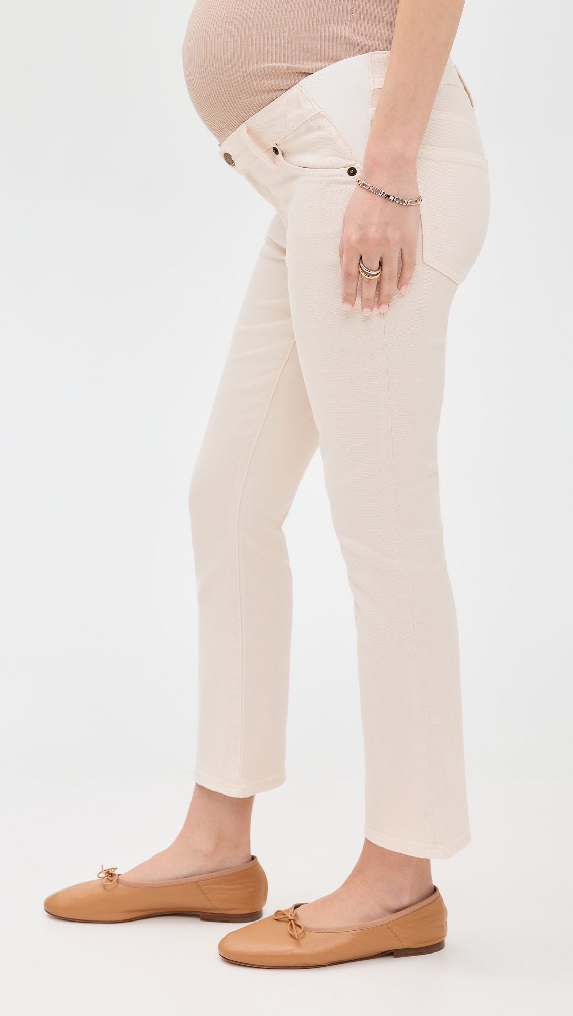 HATCH The Maternity Crop Jeans Vanilla