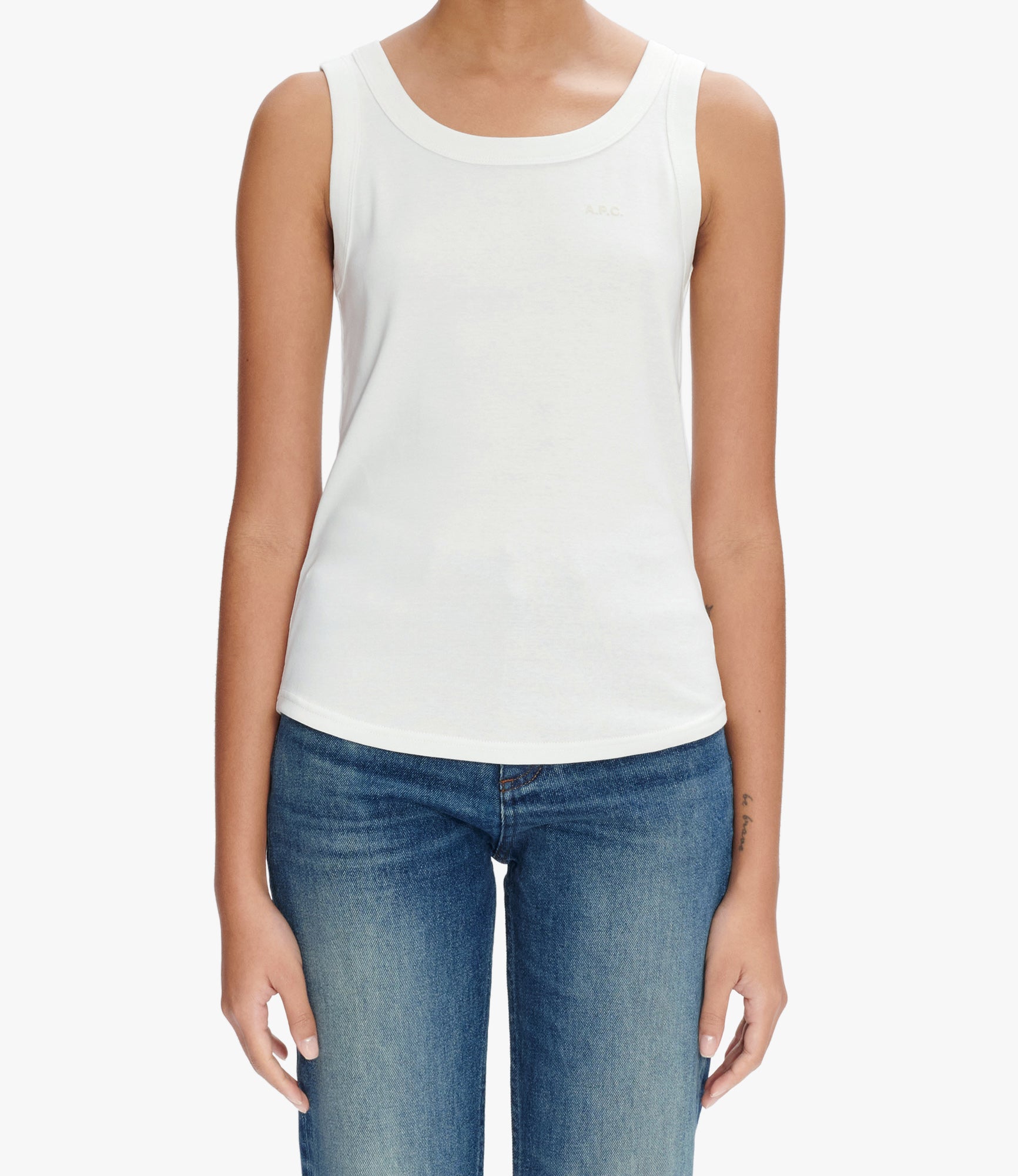 A. P.C. Agathe tank top XS AAB - White