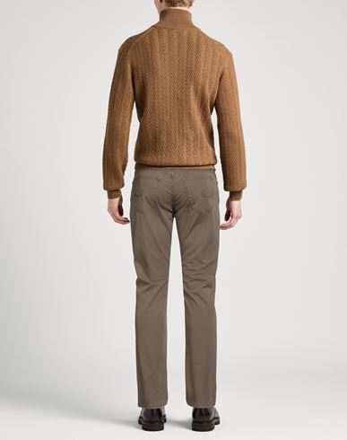 Man Pants Light brown Size 33 Cotton, Elastane