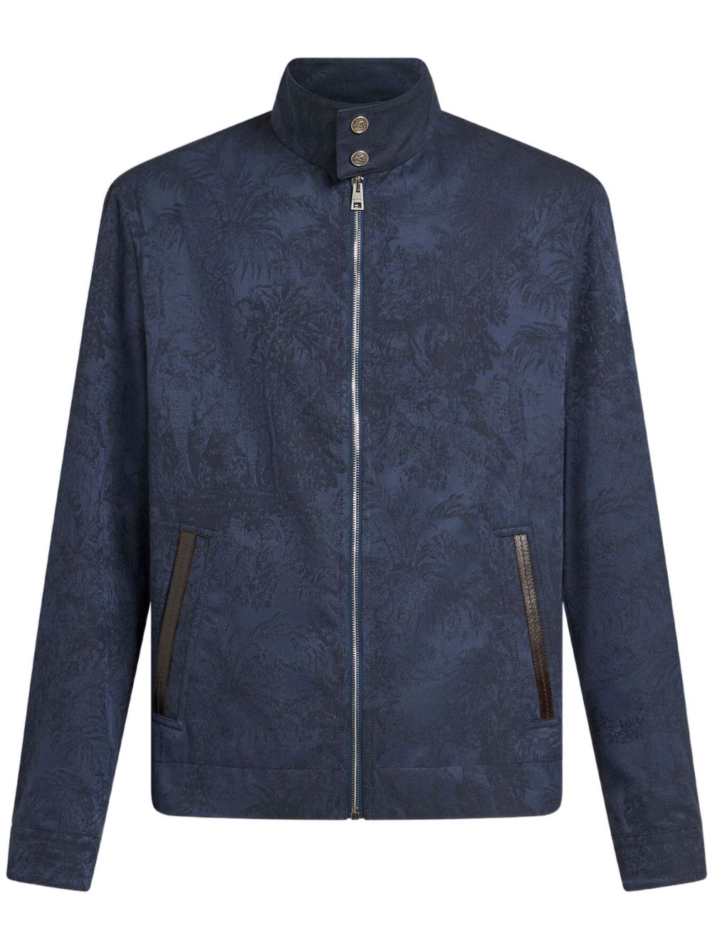Jacquard bomber jacket - Blue