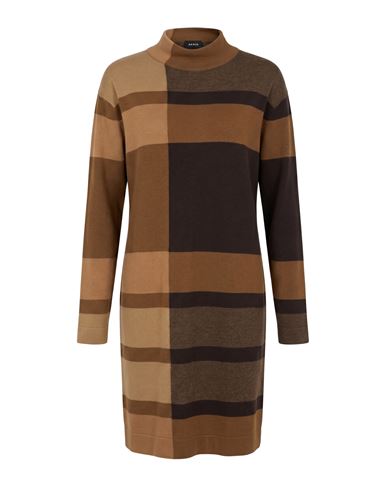 Woman Mini dress Brown Size 2 Cashmere, Virgin Wool