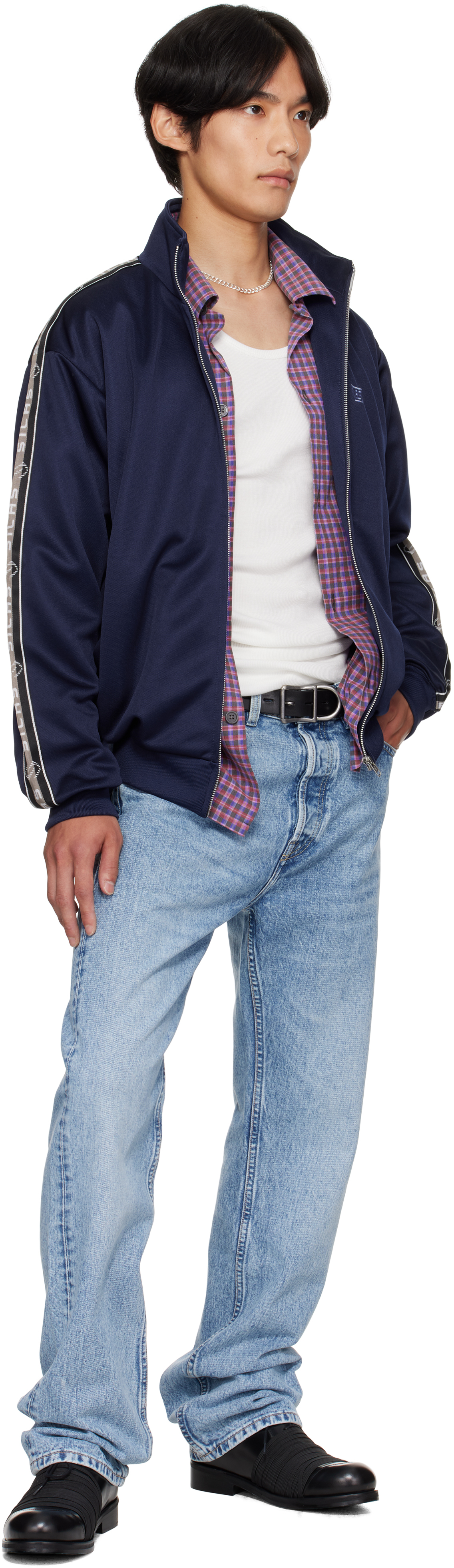 Navy Logo Track Jacket