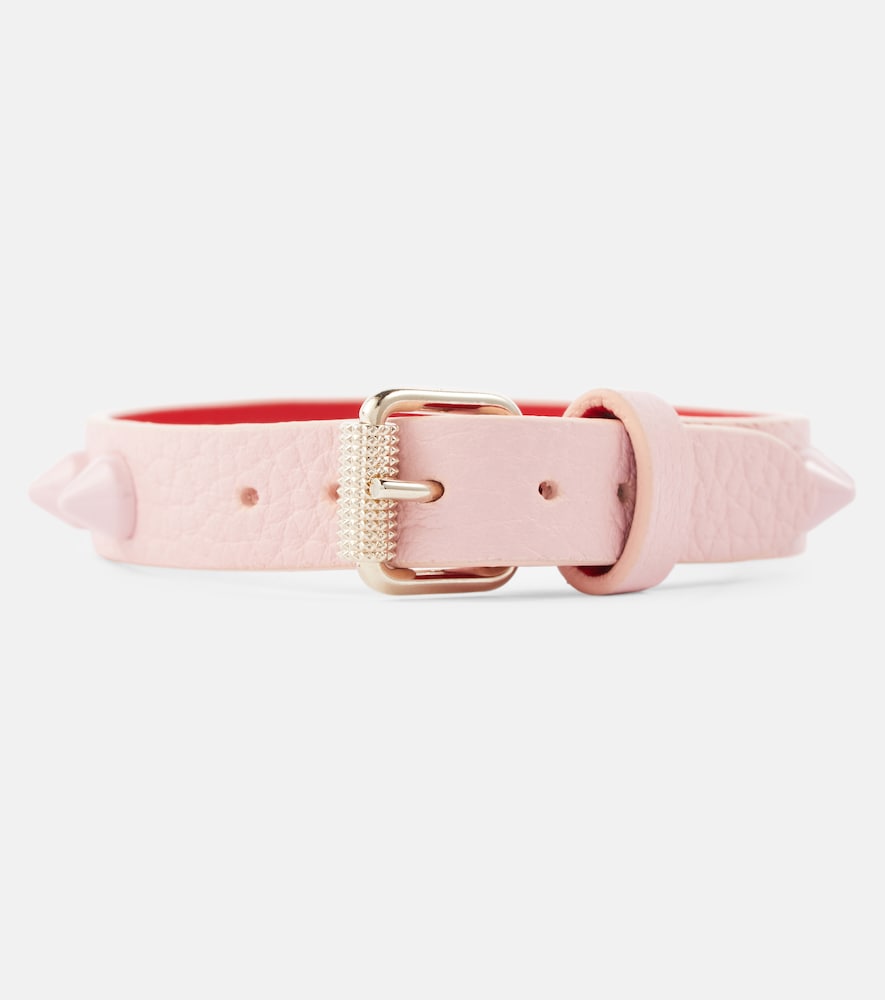 Christian Louboutin Loubilink studded leather bracelet