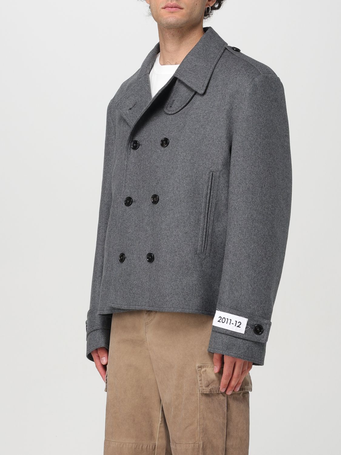 Double-breasted peacoat - Grey