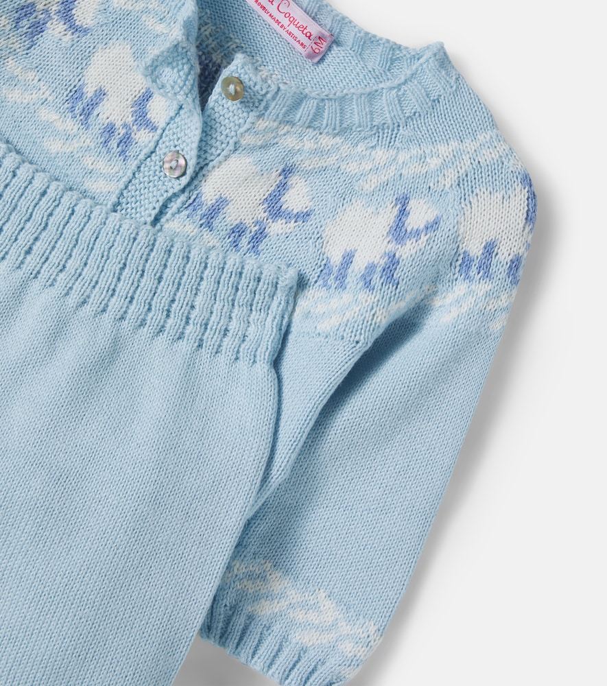 Baby Cordero cardigan and shorts set