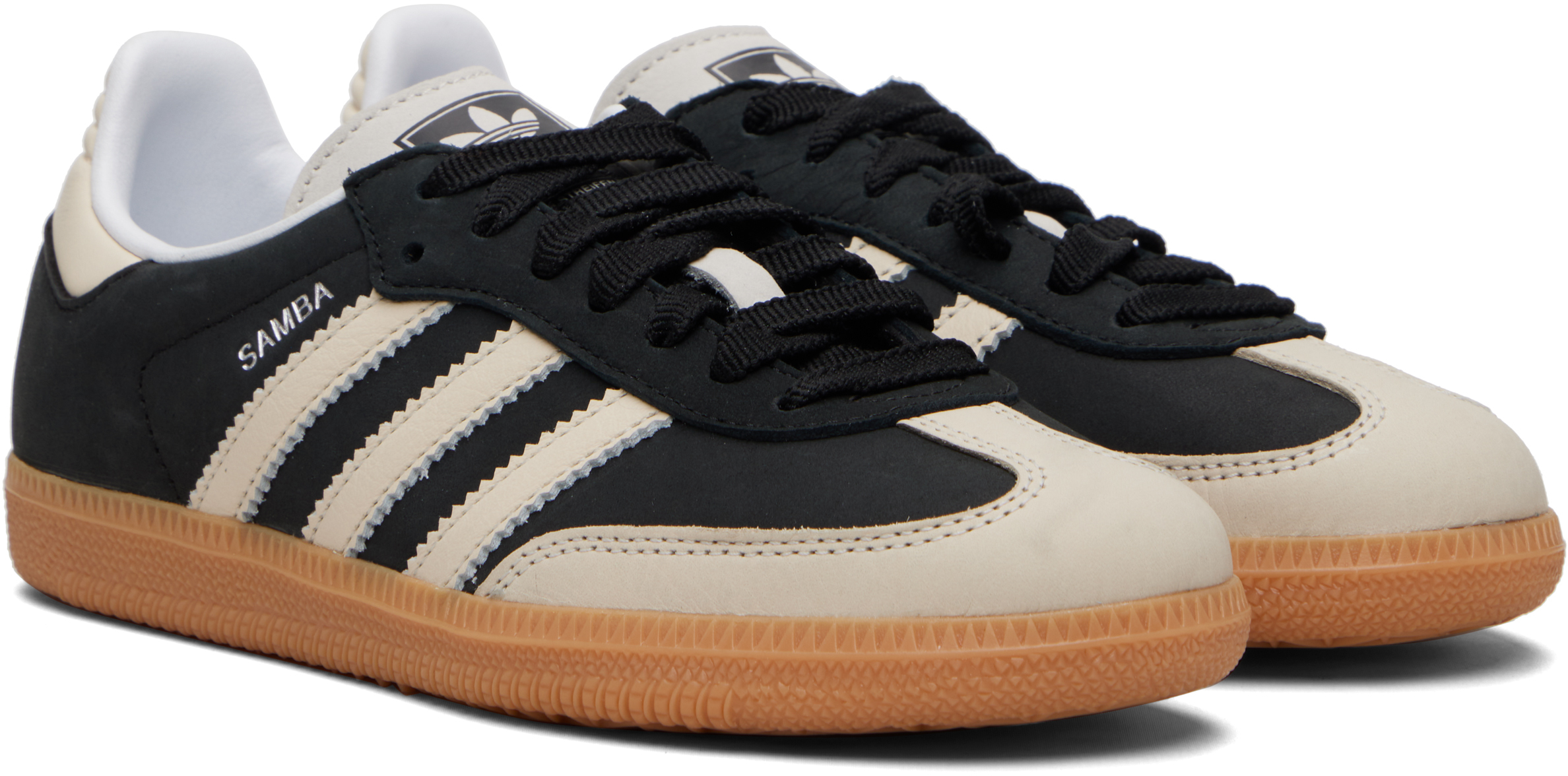 Black & Beige Samba OG Sneakers
