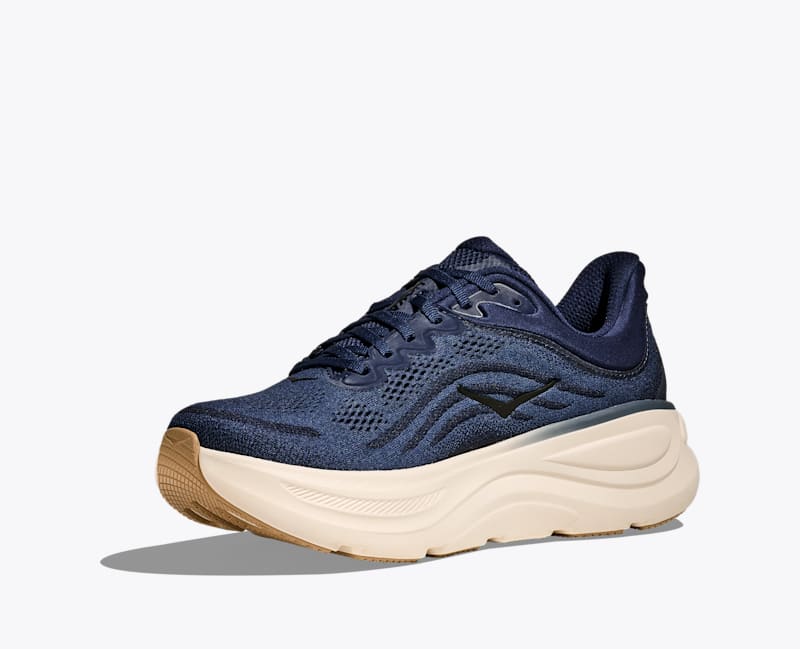 HOKA Men's Bondi 9 Shoes in Midnight Blue/Varsity Navy