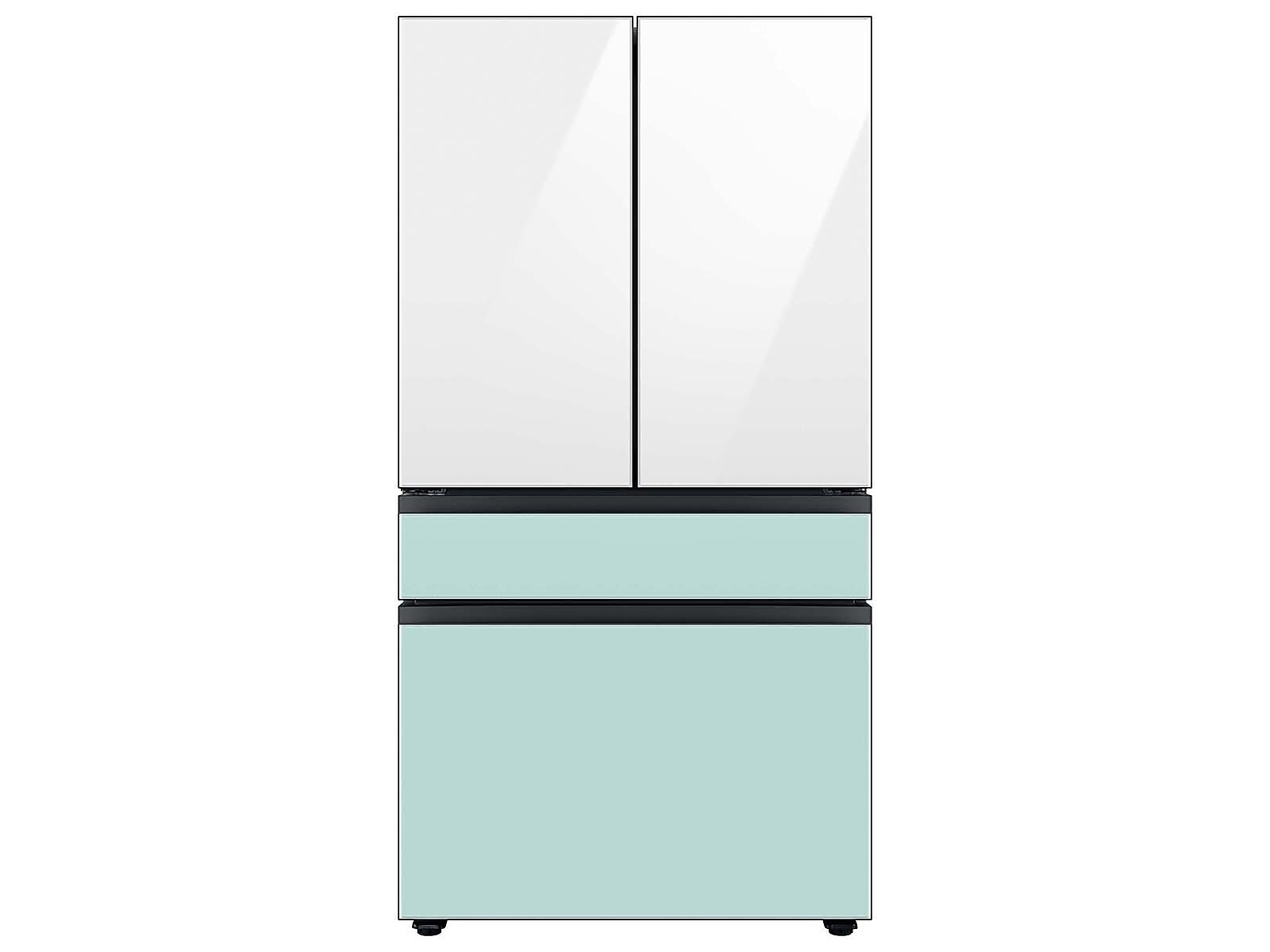 Bespoke 4-Door French Door Refrigerator Panel in Morning in Blue Glass - Middle Panel(RA-F36DMMCM/AA)