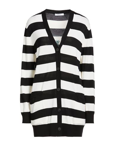 Woman Cardigan Black Size L Virgin Wool