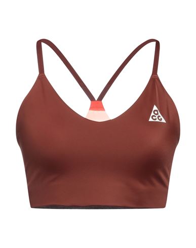 Nike Acg Woman Top Brown Size XS Nylon, Elastane, ECONYL